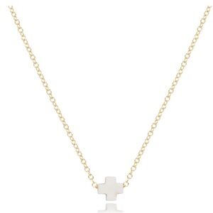 Enewton 16” Necklace Gold - Signature Cross Small
